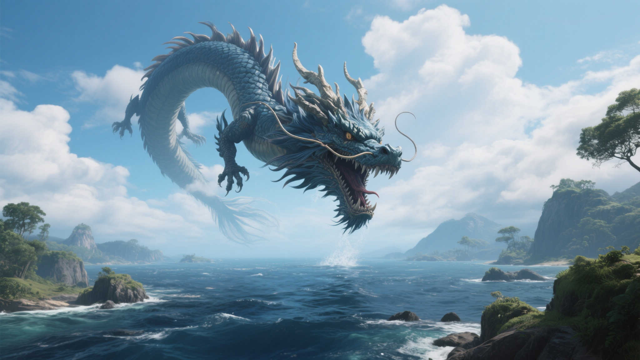 《怪猎荒野》海龙离奇现象:从深海跃升苍穹!