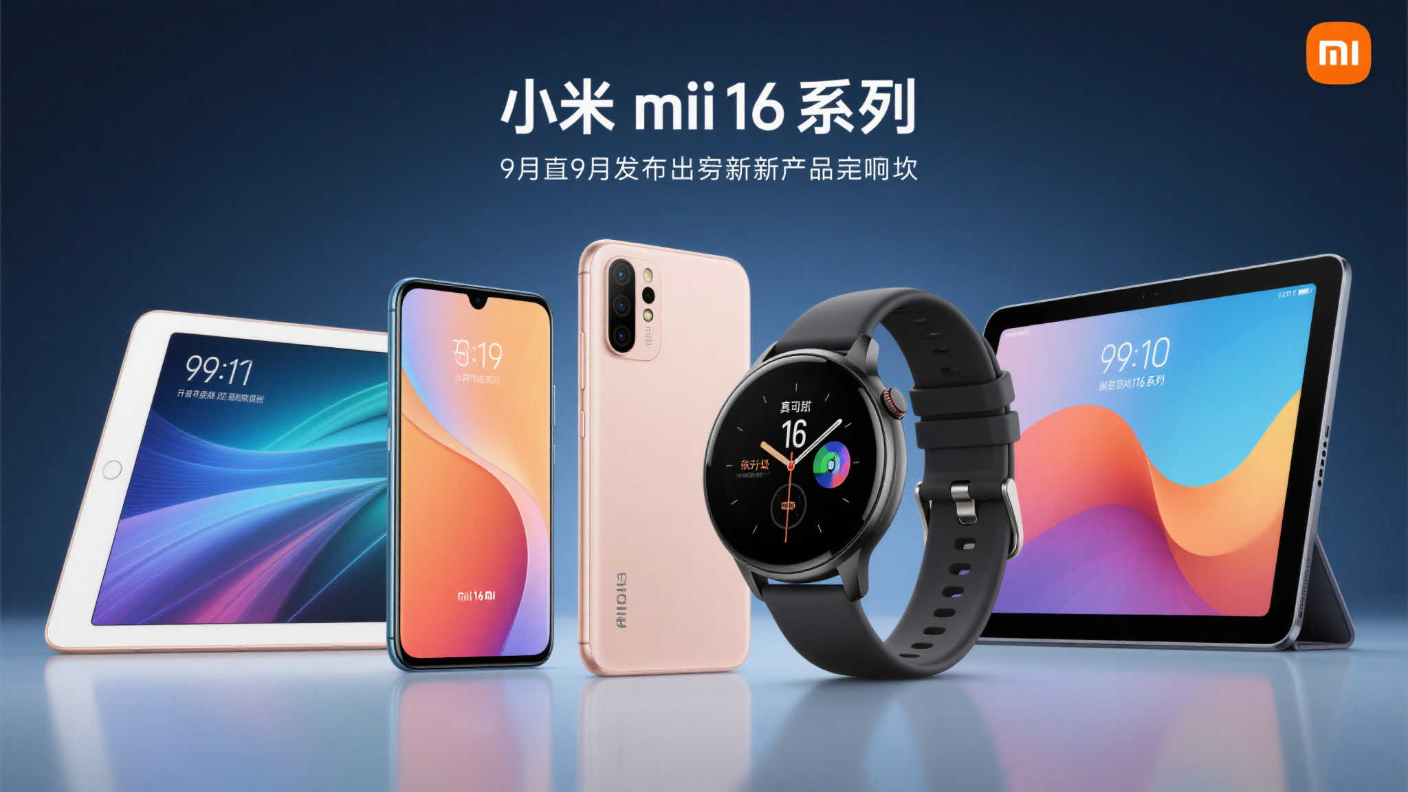 小米9月惊喜揭晓:16系列旗舰、全新手表平板齐登场!